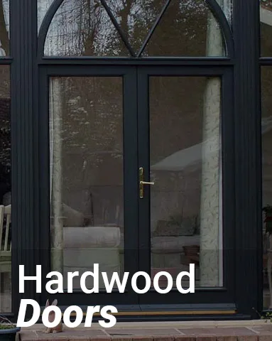 hardwood doors button